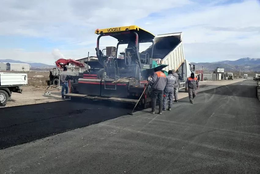 Hurdacılar bölgesi yolu asfaltlanıyor