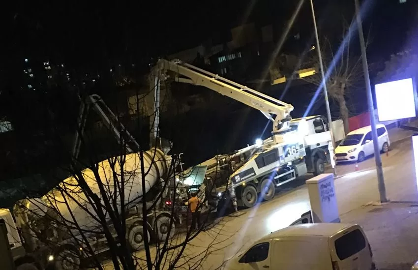 Isparta’da gece devam eden inşaat tepkiye neden oldu