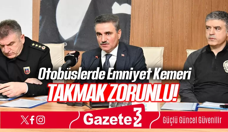 Şehirler Arası Otobüslerde Emniyet Kemeri Takmak Zorunlu