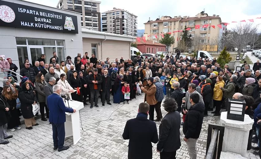 Davraz Mahallesi Halk Kütüphanesi açıldı