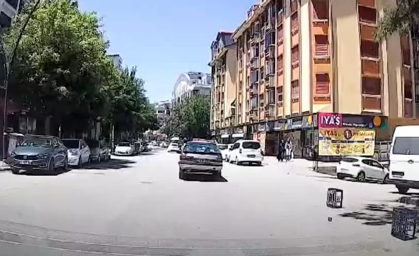 Isparta’da yaşanan kaza anı