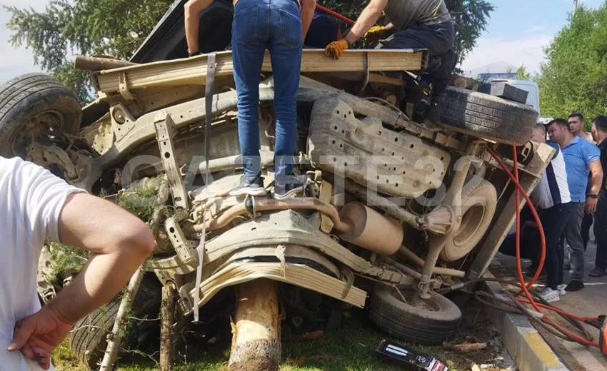 Atabey yol ayrımında kontrolden