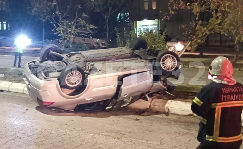 Isparta’da Trafik Kazası: 4 Yaralı